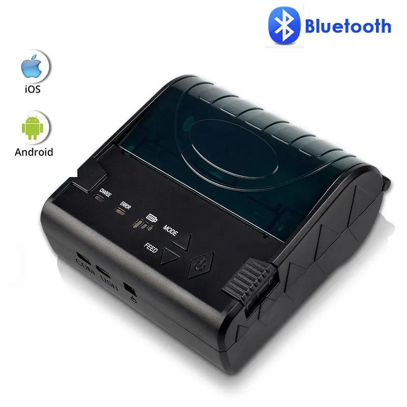 NETUM 80mm Bluetooth Thermal Receipt Printer Portable 58mm Bill Printer for Android IOS Iphone ipad ESC/POS Terminal NT-8003DD