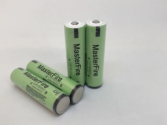 MasterFire 10 ชิ้น/ล็อตป้องกันเดิม CGR18650CG 2250mAh 3.7V 18650 แบตเตอรี่แบตเตอรี่ลิเธียมแบบชาร์จไฟได้เซลล์ PCB