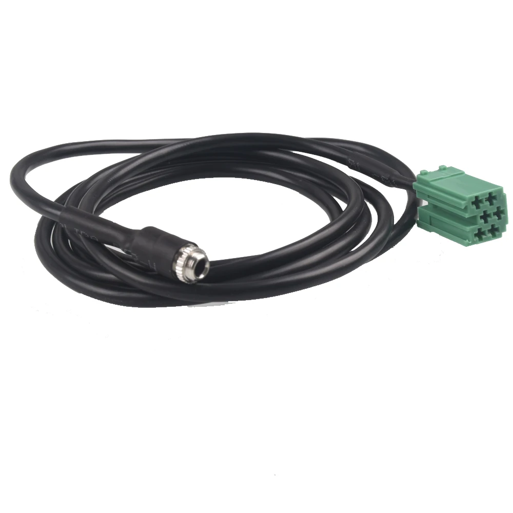 Samochodowy 3.5mm żeński 6Pin Adapter przewód Aux do Renault Clio Megane Scenic Twingo Laguna 2005-2011