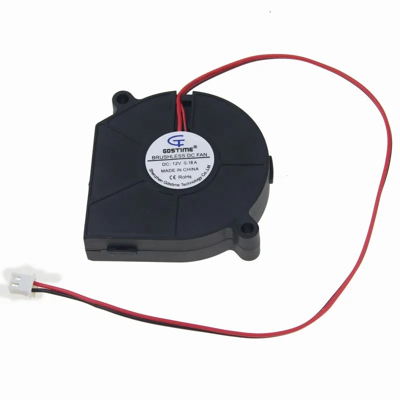 10 CÁI Gdstime DC 60 mét 12 V Trường Hợp Máy Không Chổi Than Thông Gió Thổi Khí Cooling Fan 60x15 mét 6015 6 cm