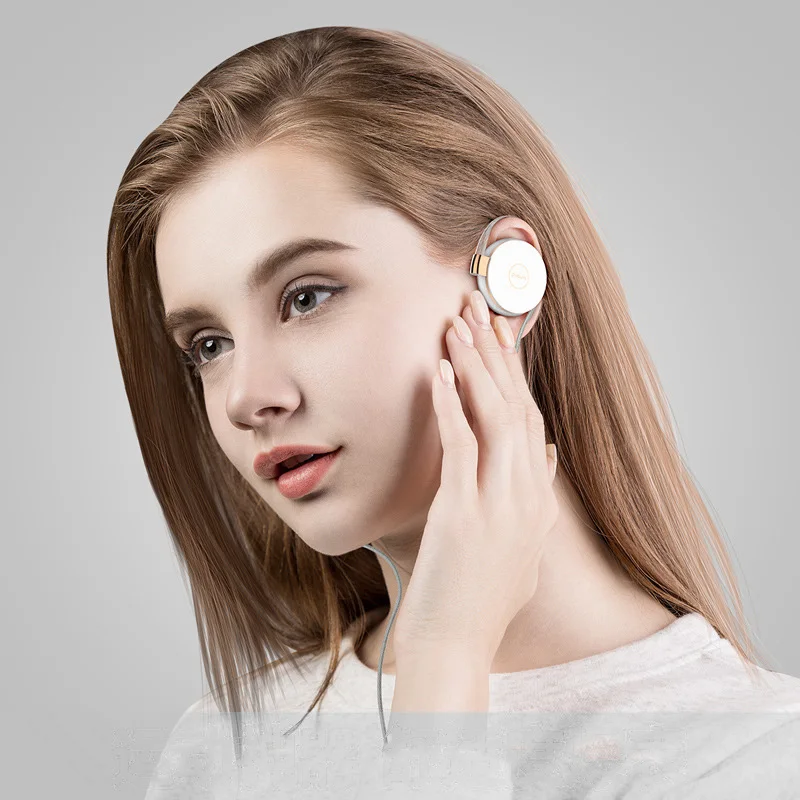 RUKZ L1 Stereo Ear Hook auricolari sportivi per smartphone con microfono auricolare cuffie da corsa HiFi auricolare per il controllo del Volume