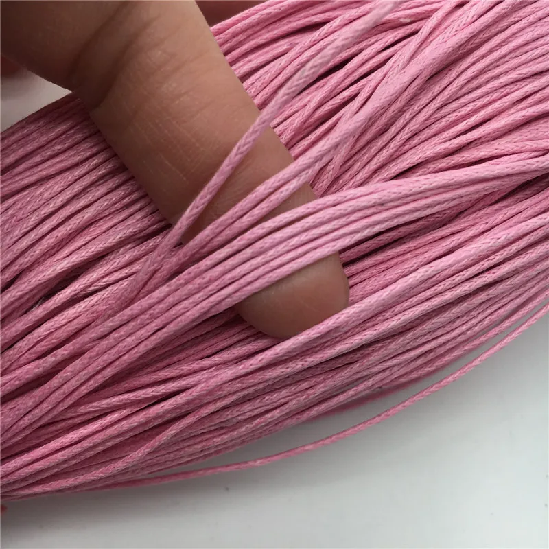 new 400m 1mm 1.5mm fashion Cotton Wax Cord line Black rope cord string diameter bundle Jewelry accessories and parts Choose vari