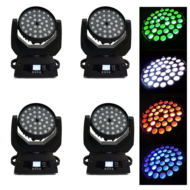 

4pcs/lot moving head lights 36 x 15W Zoom+Wash led moving head lights moving heads 36 Pro dj disco stage light