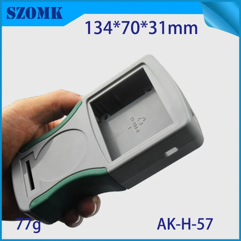 1 Piece 134*70*31mm szomk lcd display plastic box for electronics project high quality abs handheld small plastic control box