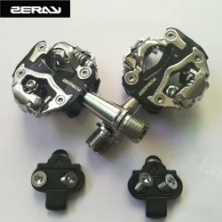 MTB Bicycle Pedals With Cleat Set Mountain Bike Self locking Pedal Aluminium Alloy 275g Cycling Accessories Zeray 108s