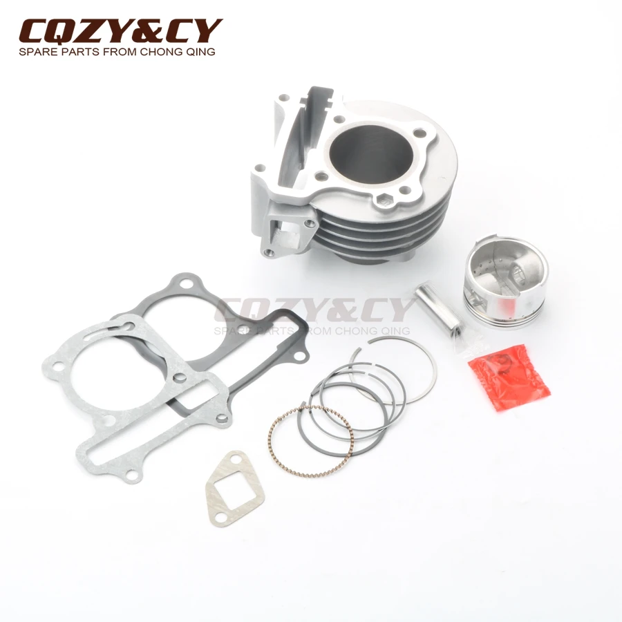 Scooter 50mm Big Bore Cylinder Kit & Piston Kit & chain tensioner for PEUGEOT V-Clic 50 Kisbee 50cc upgrade to 100cc 4T