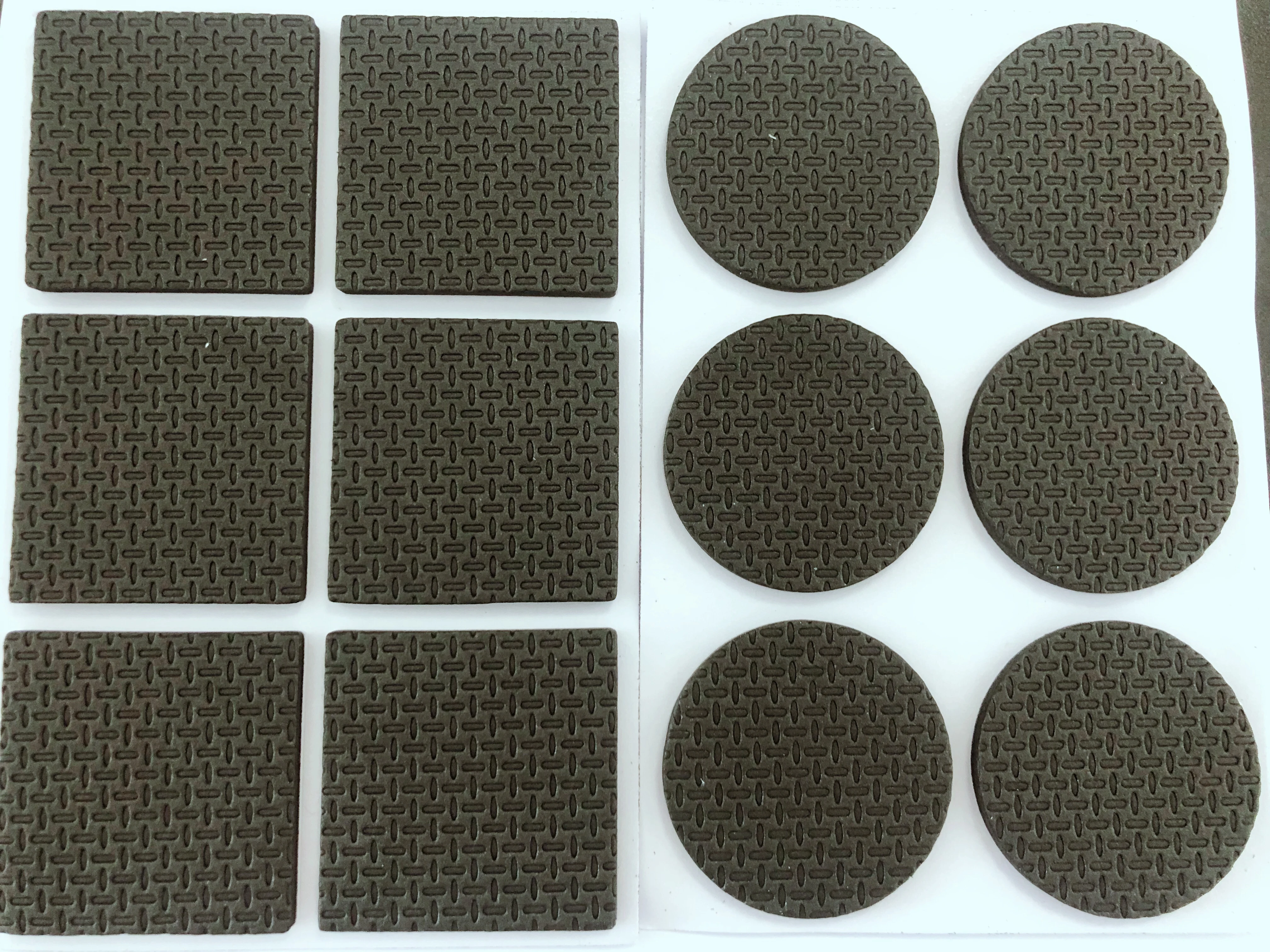 6PCS 12PCS Square circle Self Adhesive Furniture Leg Feet Non Slip Rug Felt Pads Anti Slip Mat Soft Close Protect Tool Parts