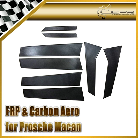 

Car Styling For Porsche Macan Carbon Fiber A & B-Pillar Cover Stick on Type(8pcs)