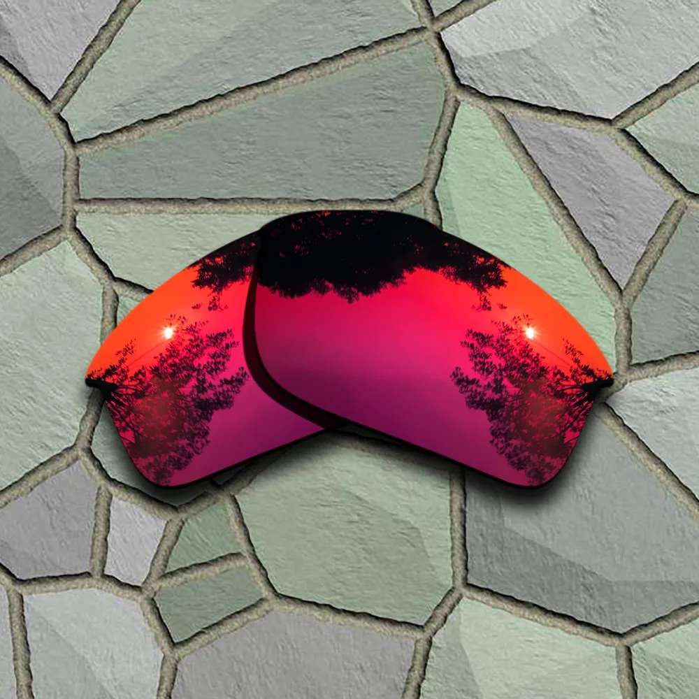 Grey Black&Violet Red Sunglasses Polarized Replacement Lenses for Oakley Bottle Rocket