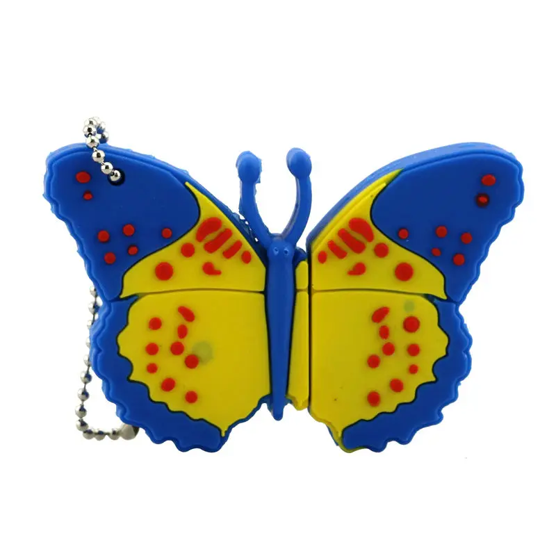 Clé Usb 128 de 4 go, 8 go, 16 go, 32 go, 64 go, 2.0 go, nouveau lecteur Flash de dessin animé papillon modèle fleur