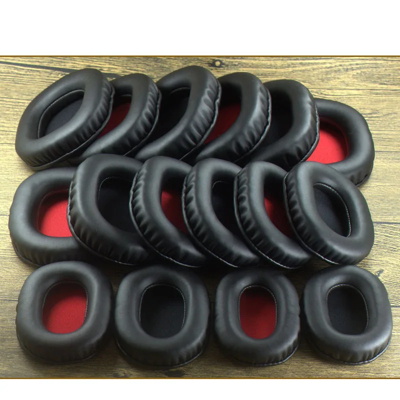 Square oval soft leather slow rebound memory cotton size earphone sponge cover Ear Pads cover 80X60 110X90mm earpads