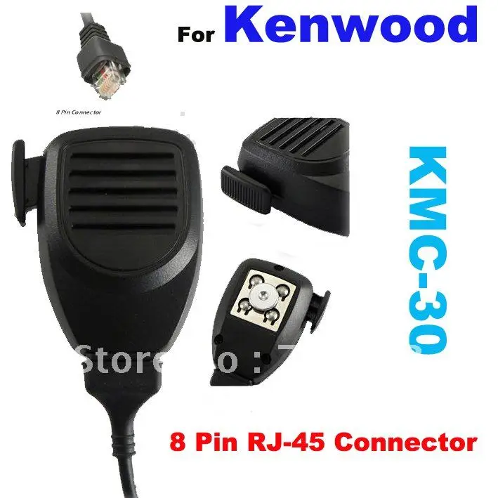 Free Shipping Mobile Mic KMC-30 8 Pin RJ-45 Connector for Kenwood TK-868G/TK768G/TM271/TM471/TK7160E TK7162E TK7180E TK7189E