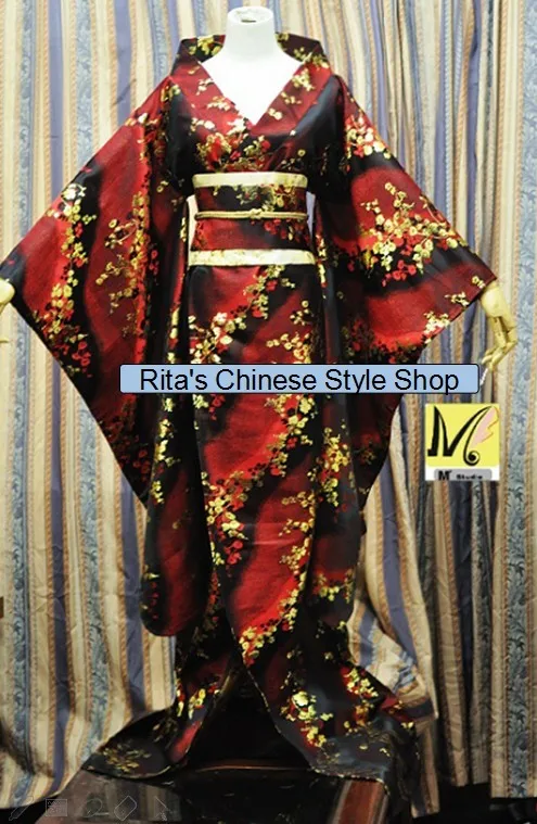 Sa Jin Zhen Xiu Tradizionale Kimono Giapponese Multicolor Personalizzazione Costume delle Donne