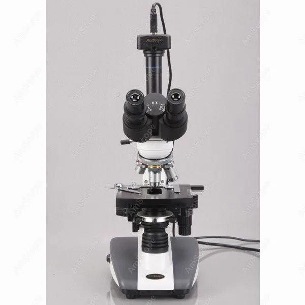 Biological Compound Microscope--AmScope Supplies 40X-2000X Biological Compound LED Microscope + 1.3MP Digital Camera