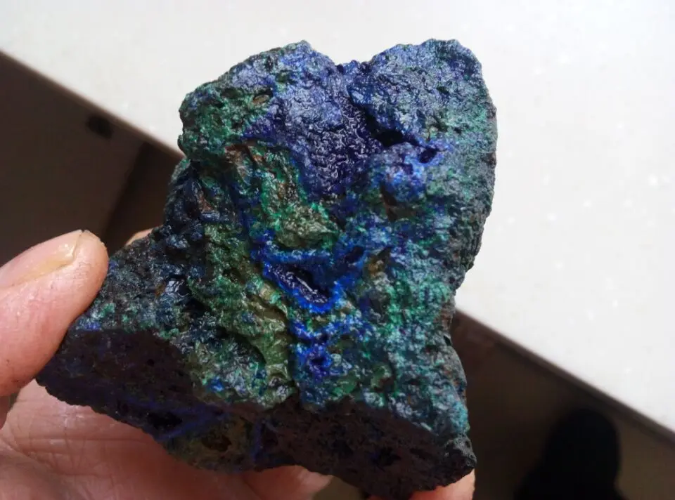 565.7g  Natural Azurite and malachite symbiotic mineral specimen