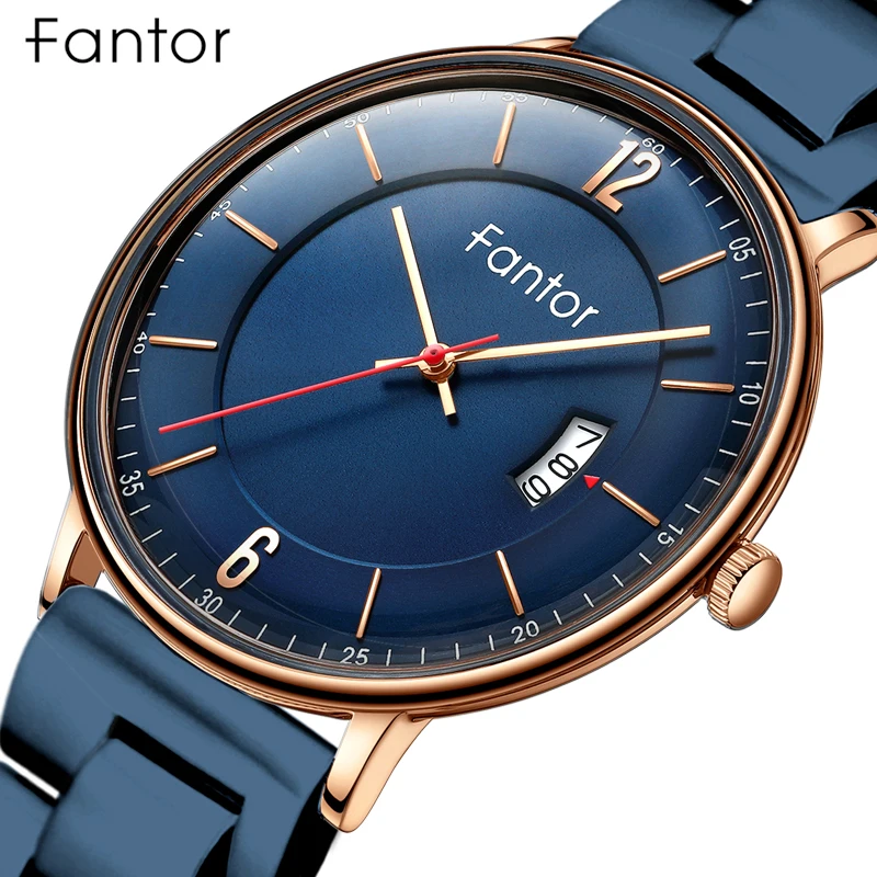 Fantor 2020 New Man Luxury Brand Men\'s Casual Quartz Wristwatch Stainless Steel Waterproof Business Male Top Quality Clock Watch