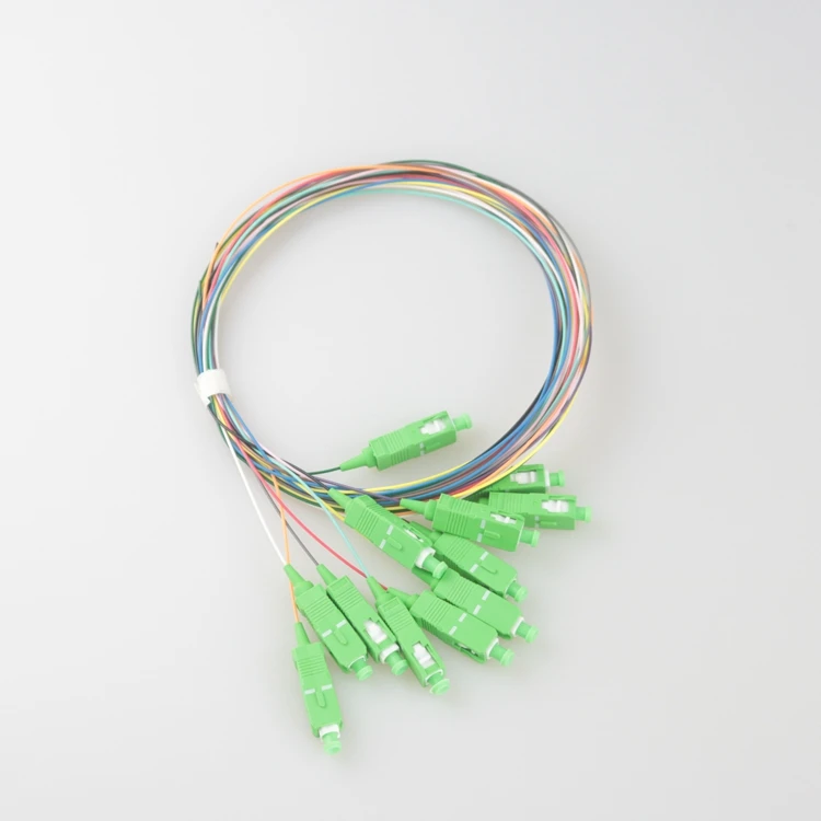 1.5M 12 fiber SC/APC 9/125 Single-mode Fiber Optical Pigtail Cable