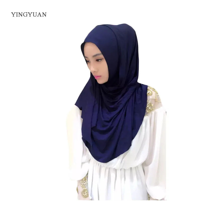 180*70cm Cotton Women Hijabs Ladies Simple Solid Long Shawl Head Scarf Female Daily Wrap Hijab Plain Muslim Fashion Headscarf