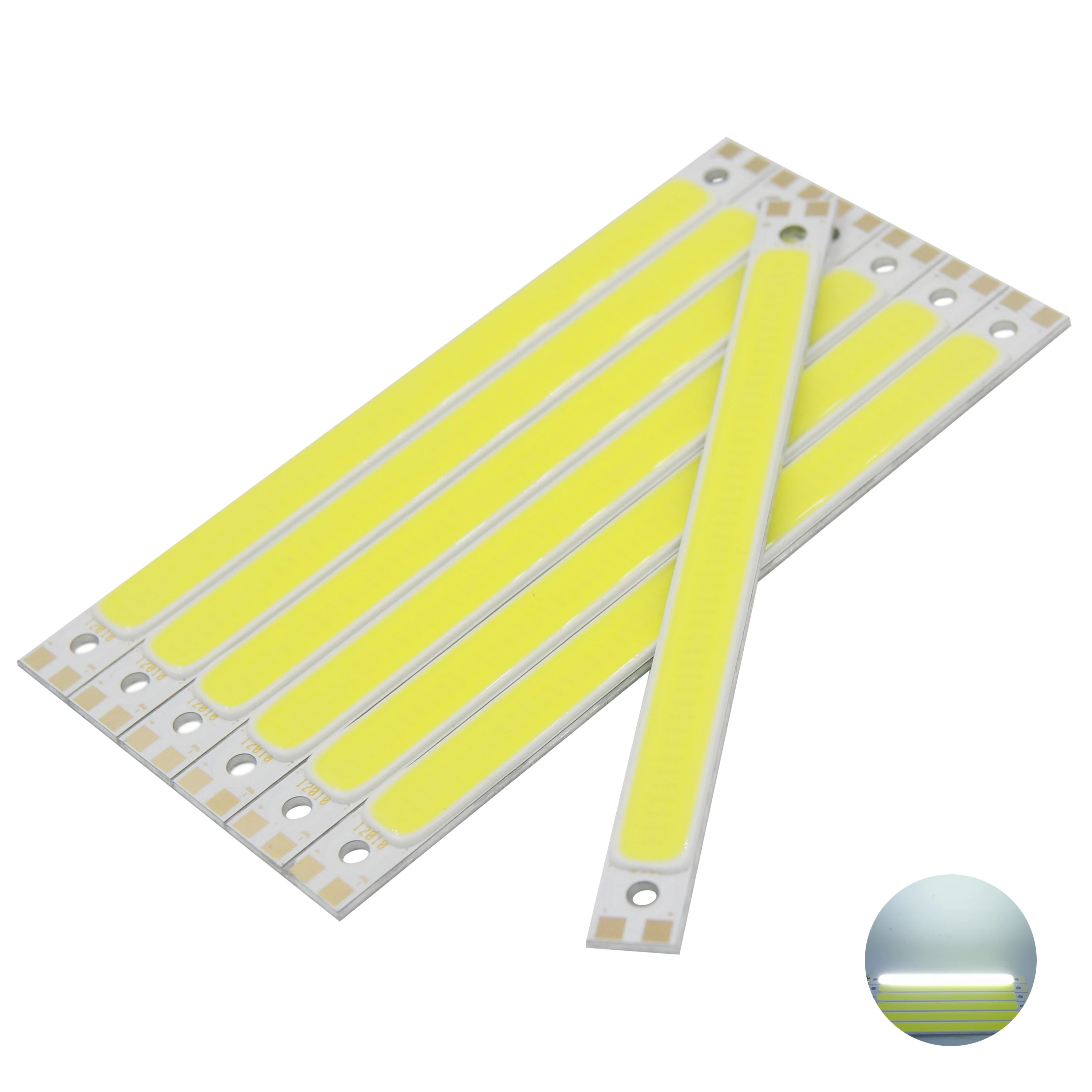 Imagem -03 - Lâmpada de Led Cob Fabricação Fonte de Lâmpada 9v 12v dc 10w 6w 120 mm 10 mm 1000lm Flip Chips para Carro Faça Você Mesmo Tubos de Luz Led