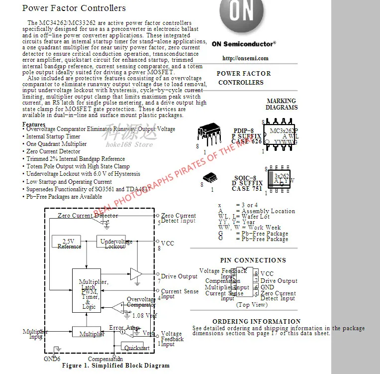 10 ピース/ロット MC33262DR2G SOP8 MC33262 33262 在庫