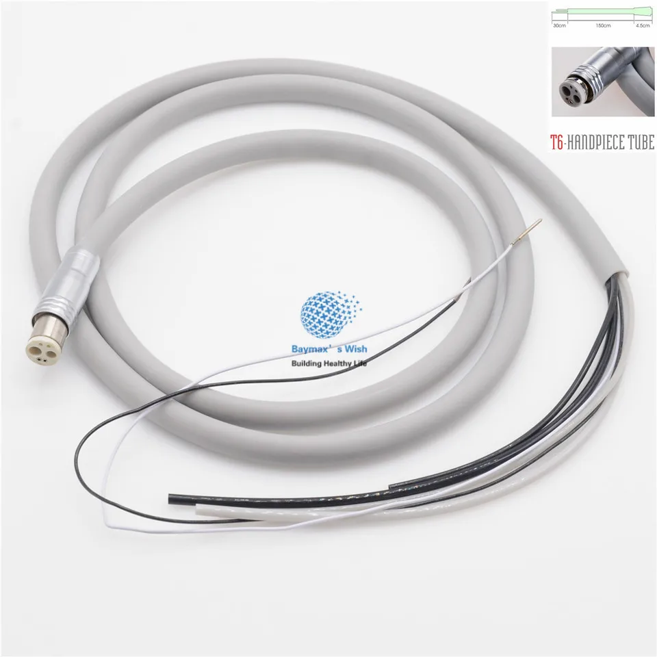 

Dentist Silicone 6 holes Tubing Tube Hose for High Speed Fiber Optic Handpiece