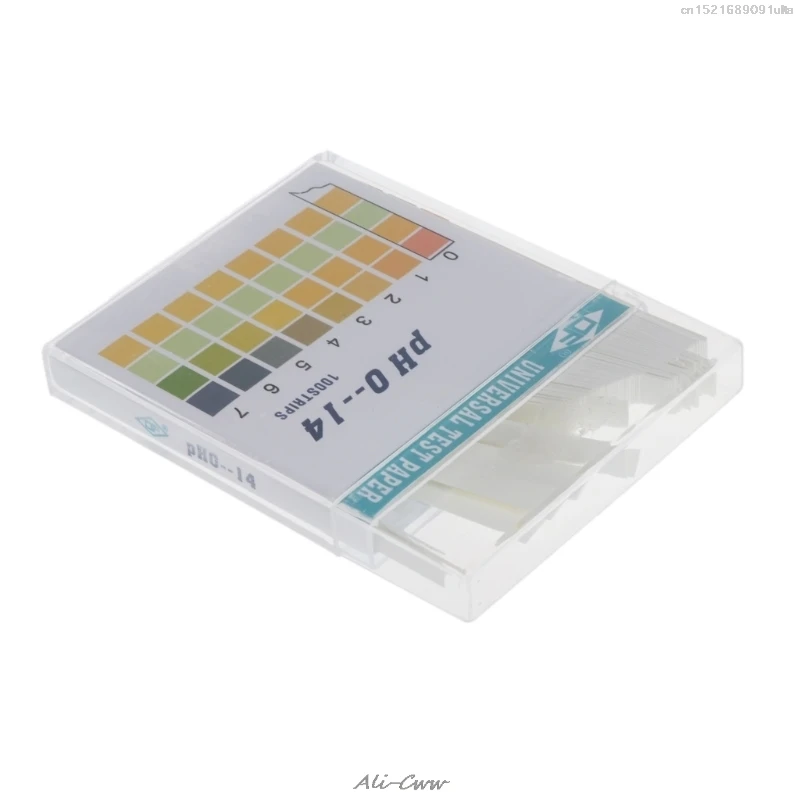 2018 100 Strips 0-14 PH Alkaline Acid Indicator Paper Water Saliva Litmus Testing Kit PH Test Paper