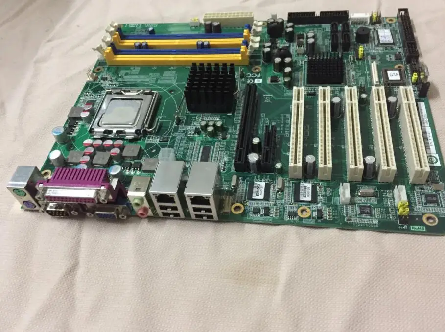 

AIMB-762G2 100% OK Original Embedded IPC Mainboard AIMB-762 ATX Industrial Motherboard 5*PCI 2*COM 2*LAN with RAM LGA775 CPU