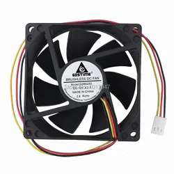 5 Pieces LOT Gdstime DC 8025 8CM 80mm x 25mm 8025S DC 12V 3Pin Brushless Cooler Cooling Fan