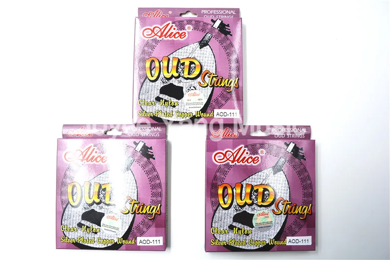 

3 комплекта из прозрачных нейлоновых нитей Alice AOD-111 OUD с посеребренной медной раной, 11 нитей, бесплатная доставка, оптовая продажа