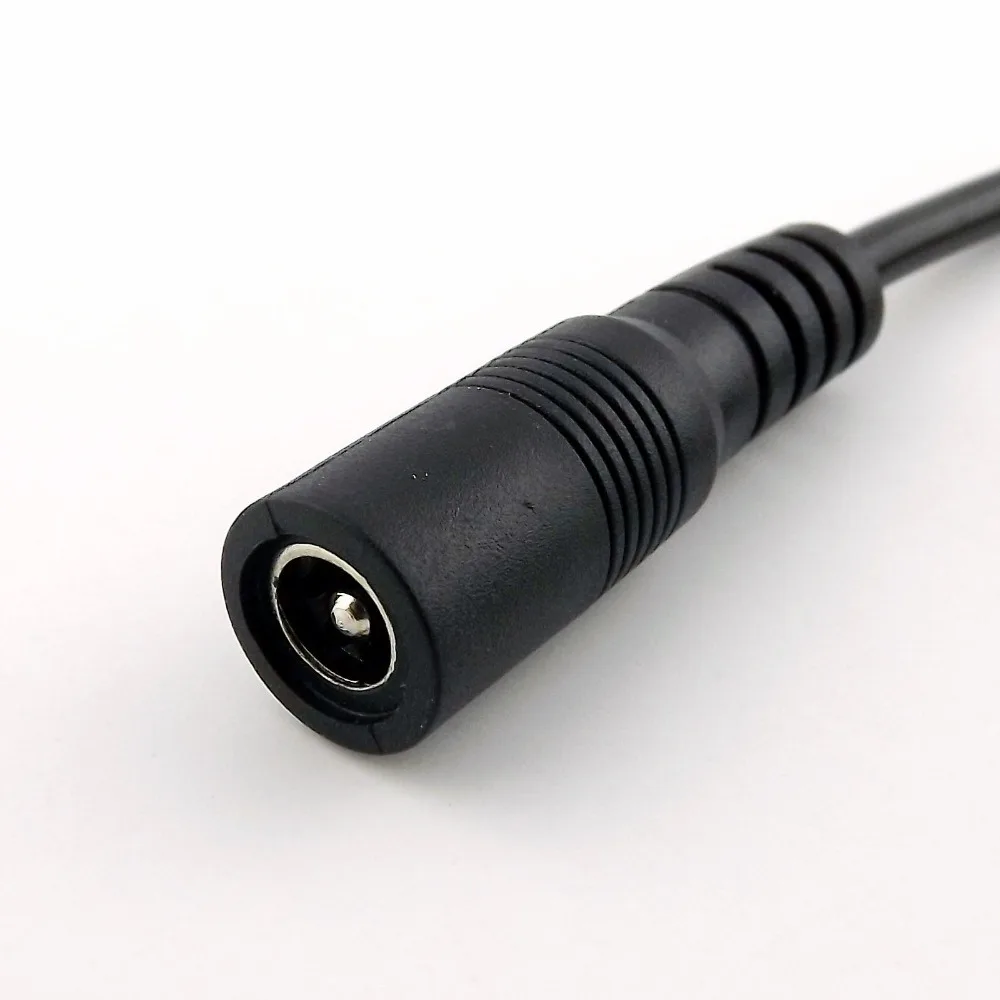 1 pc กล้องวงจรปิด DC Power 5.5x2.1mm หญิงหญิงแจ็คอะแดปเตอร์สาย 2ft 18AWG
