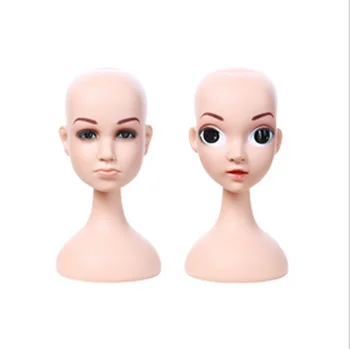 Free Shipping! New Lovely Plastic Child Head Mannequin With Big Eyes Head Model On Sale