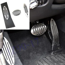 Car No drilling styling Stainless steel Footrest Gas Brake Pedal Pad Fit For MINI R56 F56 Cooper S Paceman Countryman