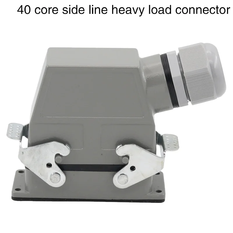 Hdc-hd-040 rectangular heavy duty connector 40 core industrial waterproof aviation plug socket male bus cold pressure 10A