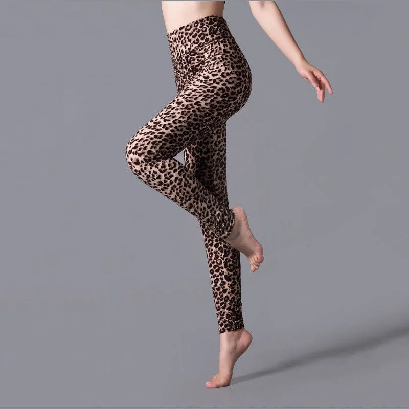 YRRETY Casual Leopard Print High Waist Leggings Summer 2022 Women Trousers Stretch Pants Leggings Fashion Elastic Skinny Pants