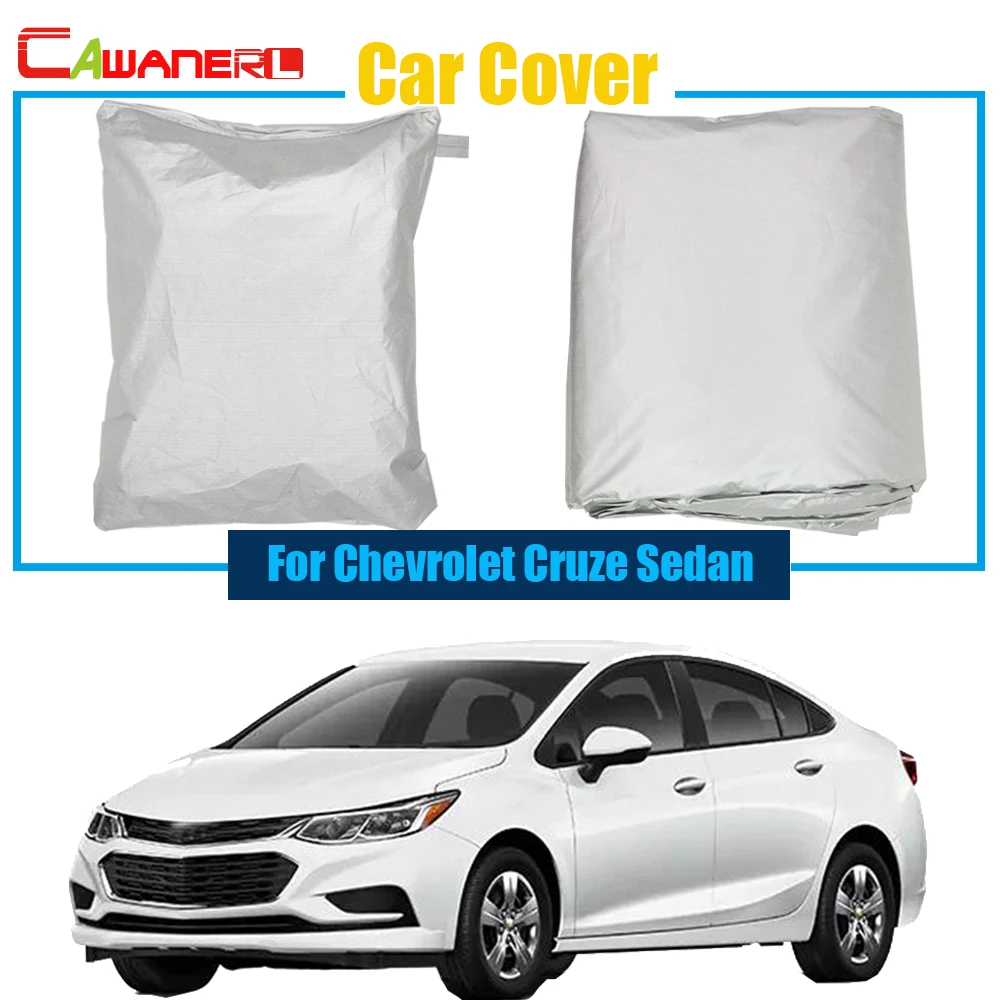 Cawanerl Outdoor Car Cover Anti UV Sun Shade Rain Snow Resistant Protector Cover For Chevrolet Cruze Sedan