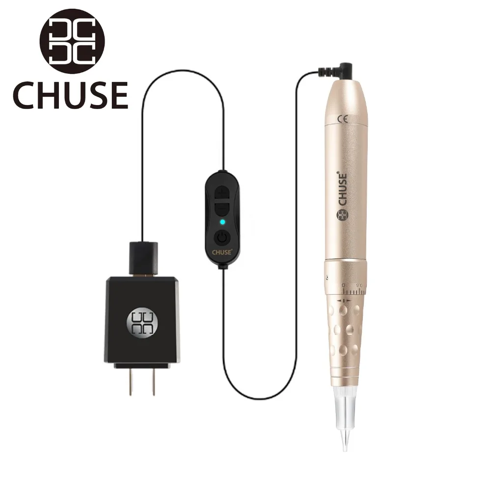 

CHUSE C18 Mini Tattoo Permanent Makeup Machine Kits Rotary Pen with needle For Microblading Eyebrow Lip Gun Tatoo Pen Kits eu