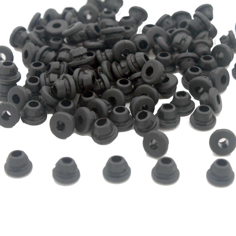 200PCS Black Rubber Tattoo Grommets Nipple for tattoo machine grip Needles Supply