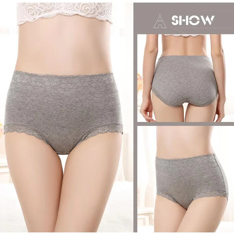 High Quality Sexy Panties Women Underwear High Waist Cotton Briefs Calcinha Lingeries Pink Panty Plus Size Shorts Underpant Lady