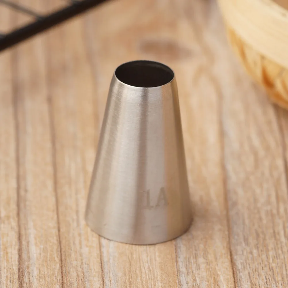 

#1A Round Piping Nozzles Pastry Tips Cake Cream Decorating Baking Tool Stainless Steel Cupcake Cookie Icing Tips DIY Macaroon