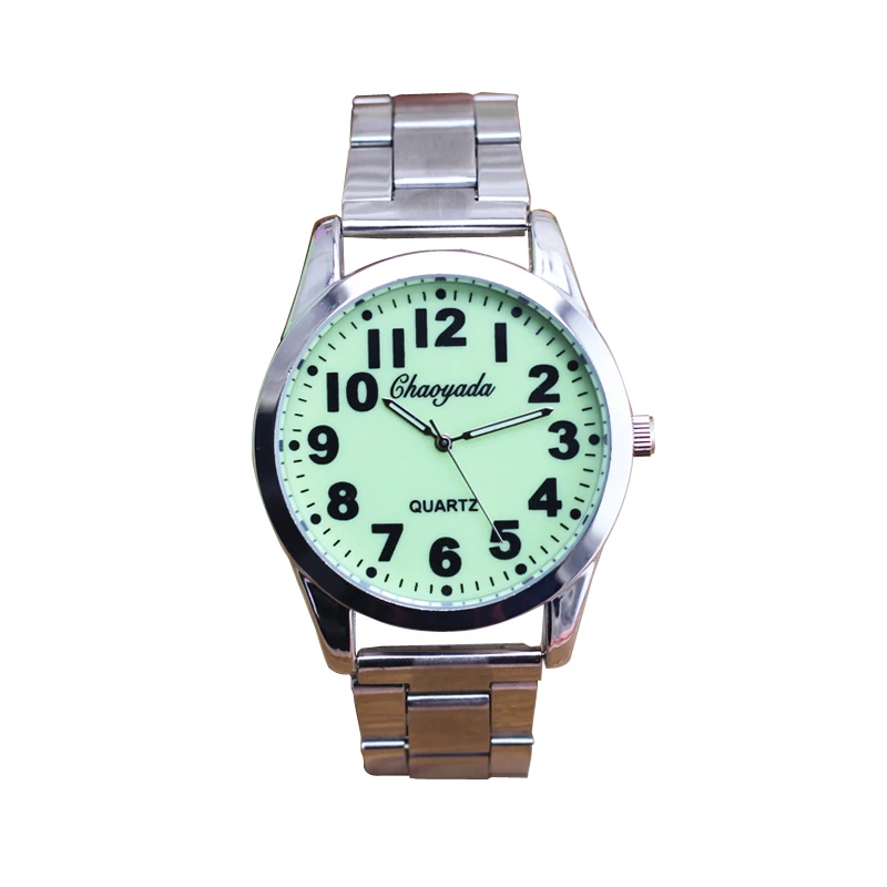 Reloj de mano luminoso para hombre, cronógrafo de cuarzo de lujo, resistente al agua, militar, de acero inoxidable, para negocios, 2024