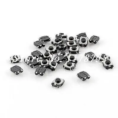 

30pcs 4mmx3mm 4-Pin Momentary Round Pushbutton SMD SMT Tactile Tact Switch