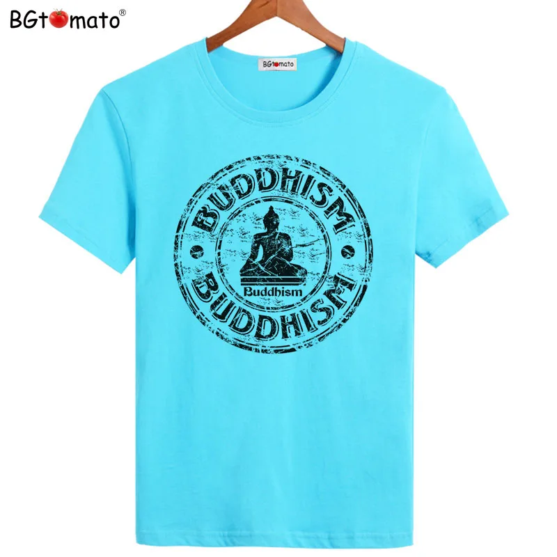 

BGtomato Buddhism shirts New style summer clothes Hot sale cool tops for men Original brand personality T-shirts