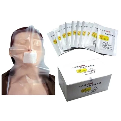 disposable CPR training Barrier disinfection mask Cardiopulmonary resuscitation Mouth to MouthBreath Mask 50pcs/pack