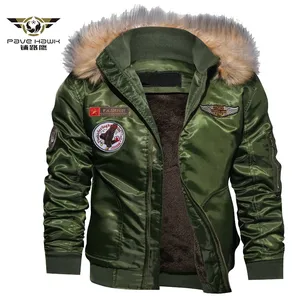 Winterarmee Luftwaffe Taktische Jacke Jacke Militärjacke Bombe Heiße Wolljacke Futter Outrobear Down Parkas Coats mit Capuz 8 militärische Sueter -Verkauf von Herren - №8