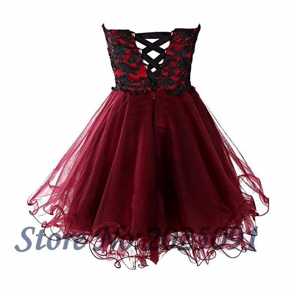 Hot Koop Homecoming Dress 2020 Korte Prom Dress Kralen Tulle Applicaties Party Cocktail Wedding Party Dress