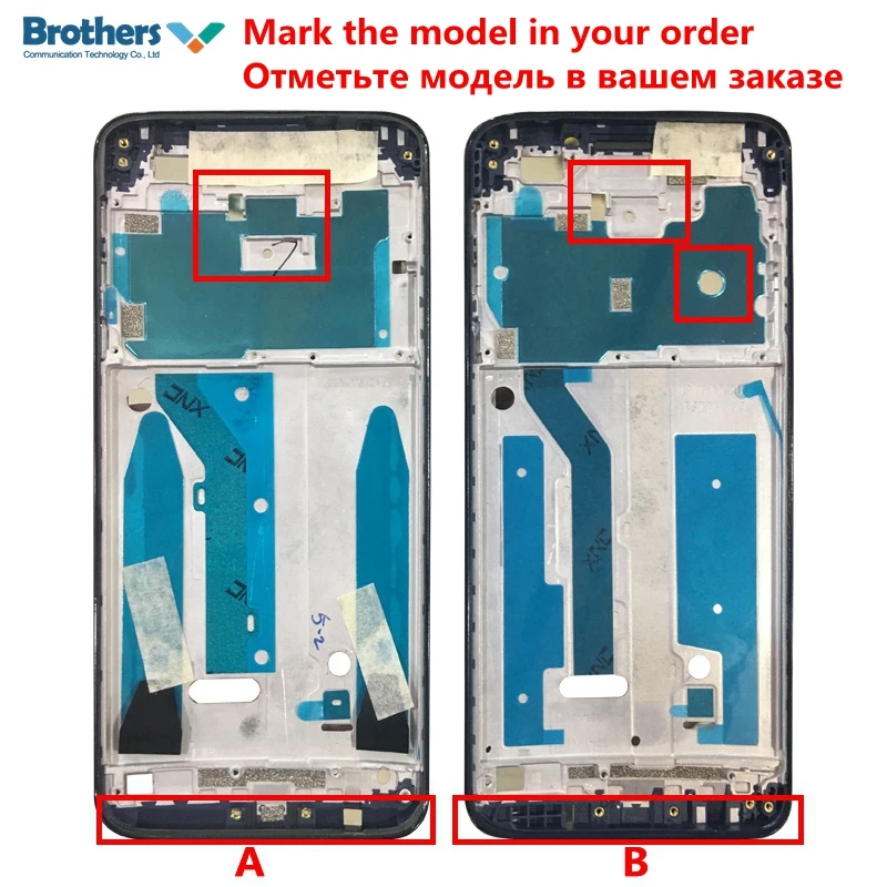 LCD Frame Bezel for Motorola Moto G6 Play Front Housing Replacement Parts Black Gold Screen Front Frame