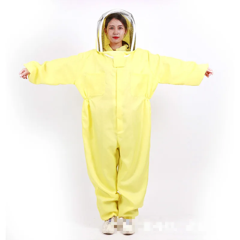 New Beekeeping Tools Bee Suit New Space Suit Conjoined Bee Suit Breathable Conjoined Yellow Space Suit Honey Suit