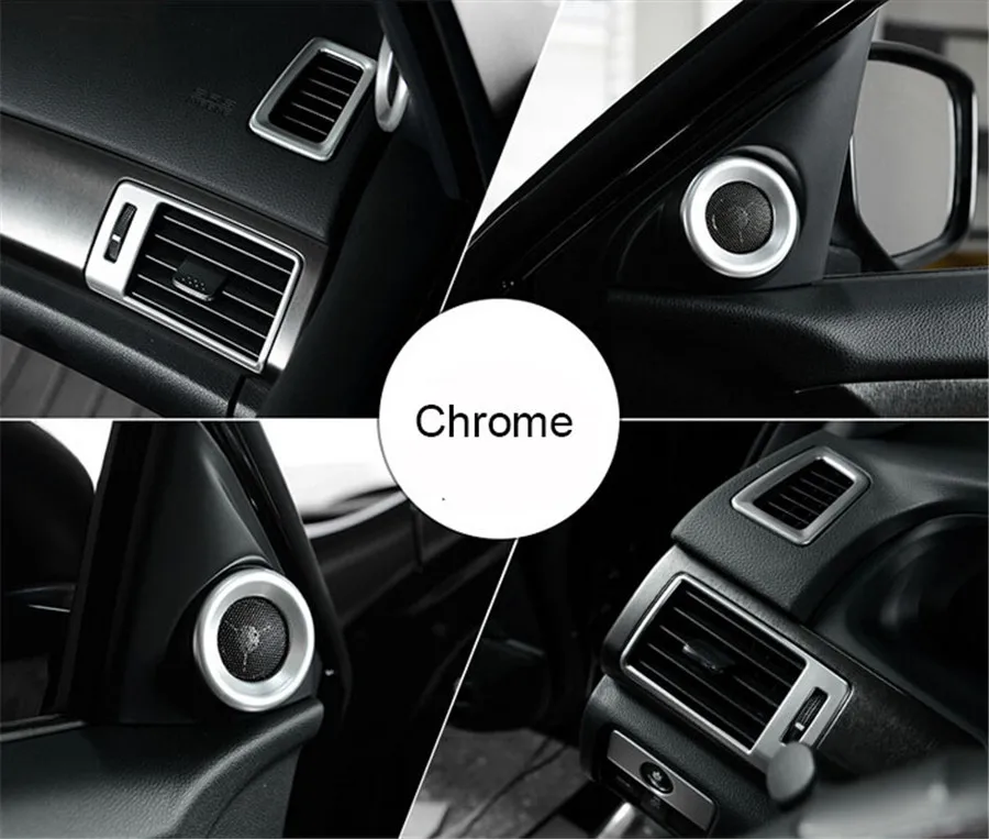 7pcs Interior Decoration Cover Trim ABS Chrome For Honda Accord 9th 2013-2015 Car Air Condition Outlet Speaker Styling