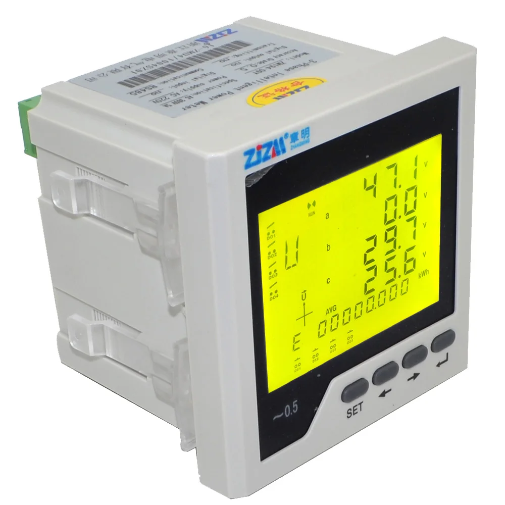 Multifunction Intelligent Digital LCD Display Three-phase Network Power Meter Ammeter with RS485 Communication Function 12003222