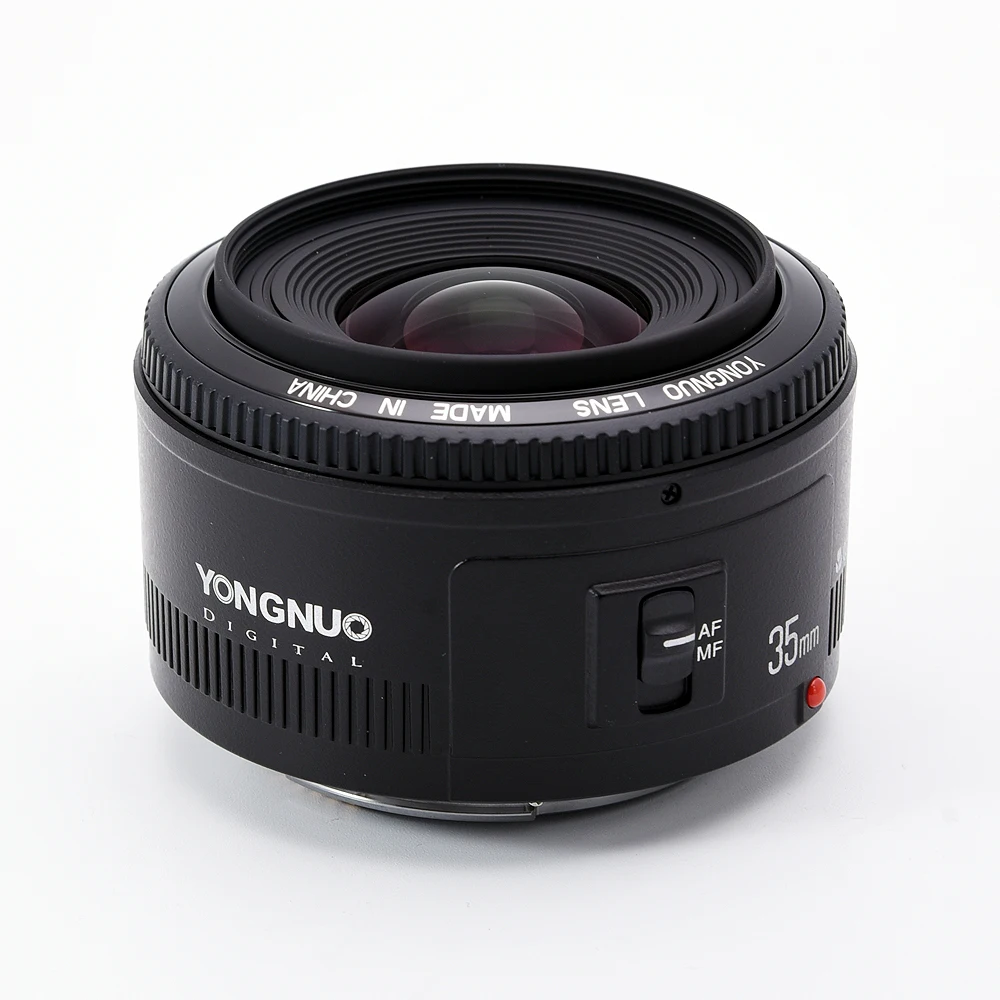 Yongnuo 35mm Lens YN35mm F2 lens Wide-angle Large Aperture Fixed Auto Focus Lens For canon Nikon Camera